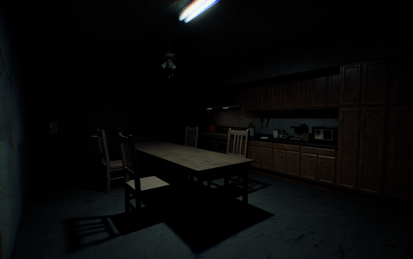 In-game view of the kitchen in Hollow Eye